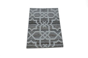 Multicolored Geometric 2X3 Hand-Tufted Modern Rug