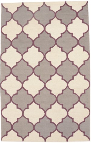Multicolored Trellis 5X8 Hand-Tufted Modern Rug