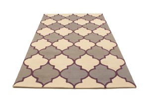 Multicolored Trellis 5X8 Hand-Tufted Modern Rug