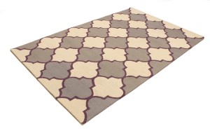 Multicolored Trellis 5X8 Hand-Tufted Modern Rug