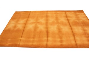 Solar Orange Tie-Dye 5X8 Hand-Tufted Modern Rug