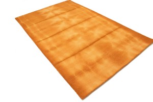 Solar Orange Tie-Dye 5X8 Hand-Tufted Modern Rug