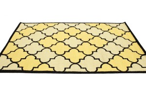 Multicolored Trellis 5X8 Hand-Tufted Modern Rug
