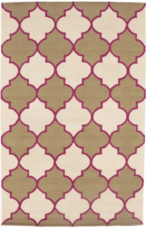 Multicolored Trellis 5X8 Hand-Tufted Modern Rug