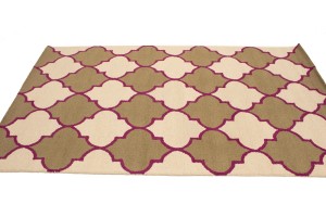 Multicolored Trellis 5X8 Hand-Tufted Modern Rug