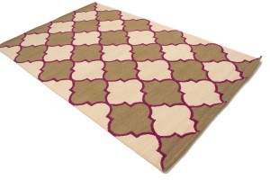 Multicolored Trellis 5X8 Hand-Tufted Modern Rug