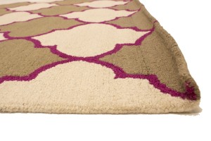 Multicolored Trellis 5X8 Hand-Tufted Modern Rug