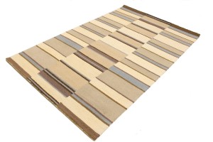 Multicolored Stripes 5X8 Hand-Tufted Modern Rug