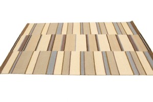 Multicolored Stripes 5X8 Hand-Tufted Modern Rug
