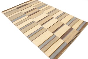Multicolored Stripes 5X8 Hand-Tufted Modern Rug