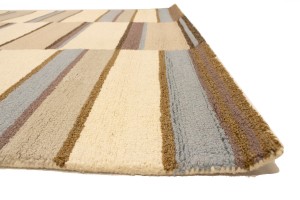 Multicolored Stripes 5X8 Hand-Tufted Modern Rug