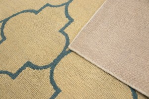 Beige Trellis 5X8 Hand-Tufted Modern Rug