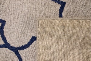 Greige & Plum Trellis 5X8 Hand-Tufted Modern Rug