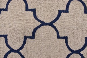 Greige & Plum Trellis 5X8 Hand-Tufted Modern Rug