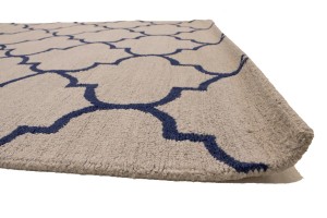 Greige & Plum Trellis 5X8 Hand-Tufted Modern Rug