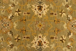 Khaki Floral 5X8 Hand-Tufted Modern Rug