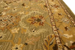 Khaki Floral 5X8 Hand-Tufted Modern Rug