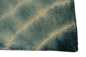 Dark Teal Tie-Dye 5X8 Hand-Tufted Modern Rug