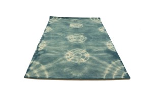 Dark Teal Tie-Dye 5X8 Hand-Tufted Modern Rug