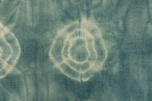 Dark Teal Tie-Dye 5X8 Hand-Tufted Modern Rug