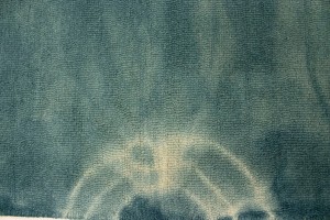 Dark Teal Tie-Dye 5X8 Hand-Tufted Modern Rug