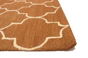 Rust Trellis 5X8 Hand-Tufted Modern Rug