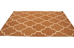 Rust Trellis 5X8 Hand-Tufted Modern Rug