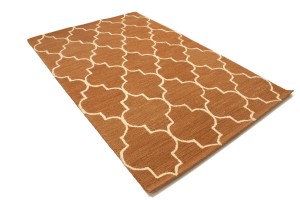 Rust Trellis 5X8 Hand-Tufted Modern Rug