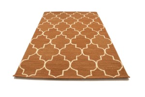 Rust Trellis 5X8 Hand-Tufted Modern Rug