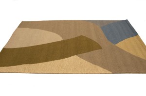 Multicolored Abstract 5X8 Hand-Tufted Modern Rug