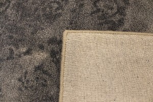 Dark Taupe Floral 5X8 Hand-Tufted Modern Rug