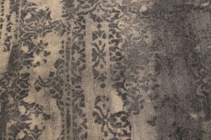 Dark Taupe Floral 5X8 Hand-Tufted Modern Rug