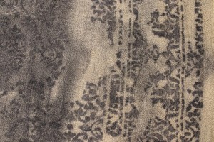 Dark Taupe Floral 5X8 Hand-Tufted Modern Rug