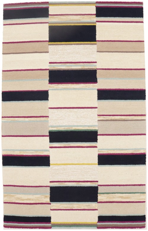 Multicolored Abstract 5X8 Hand-Tufted Modern Rug