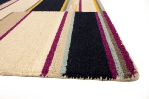 Multicolored Abstract 5X8 Hand-Tufted Modern Rug