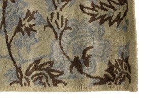 Beige Brown Gray Floral 5X8 Hand-Tufted Modern Rug
