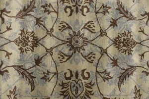 Beige Brown Gray Floral 5X8 Hand-Tufted Modern Rug