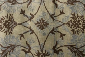 Beige Brown Gray Floral 5X8 Hand-Tufted Modern Rug