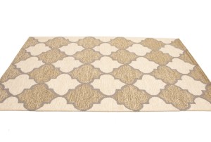 Multicolored Trellis 5X8 Hand-Tufted Modern Rug