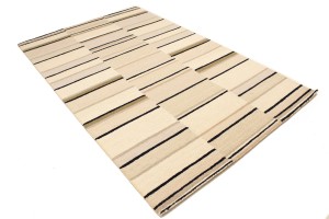 Multicolored Stripes 5X8 Hand-Tufted Modern Rug
