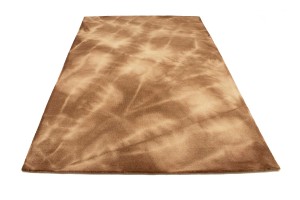 Brown Tie-Dye 5X8 Hand-Tufted Modern Rug