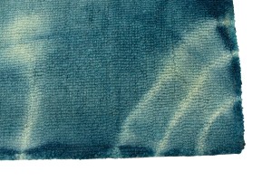 Dark Teal Tie-Dye 5X8 Hand-Tufted Modern Rug