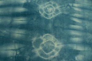 Dark Teal Tie-Dye 5X8 Hand-Tufted Modern Rug