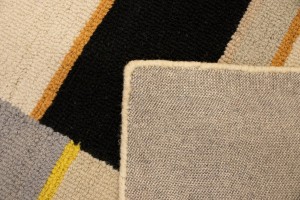 Multicolored Stripes 5X8 Hand-Tufted Modern Rug