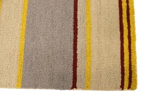 Multicolored Stripes 5X8 Hand-Tufted Modern Rug