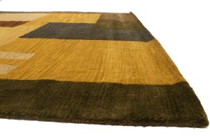 Multicolored Abstract 5X8 Hand-Tufted Modern Rug