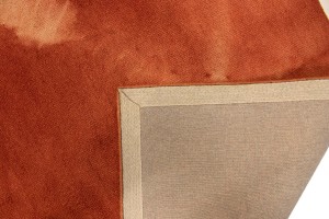Coral Red Tie-Dye 5X8 Hand-Tufted Modern Rug