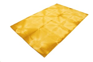 Golden Yellow Tie-Dye 5X8 Hand-Tufted Modern Rug
