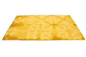 Golden Yellow Tie-Dye 5X8 Hand-Tufted Modern Rug