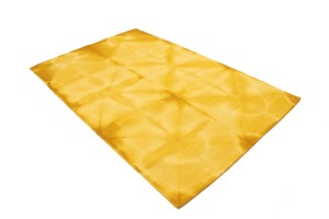 Golden Yellow Tie-Dye 5X8 Hand-Tufted Modern Rug
